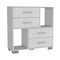 Homeroots 35" White Manufactured Wood Four Drawer Dresser 477765 - alternate 1