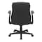 Office Star Products Exec Seating Faux Leather Mid Back Managers Office Chair, Black FL91201-u6 - alternate 4