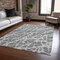Homeroots 3' X 5' Charcoal Abstract Washable Non Skid Indoor Outdoor Area Rug 559256 - alternate 5