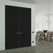Sartodoors Hidden Double Doors, Planum 0010 Matte Black Concealed Metal Frame 84" x 84" (2* 42x84) Right-hand PLANUM0010DMF-BLK-84x84-RH-O - alternate 1