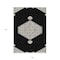 Homeroots 10' X 14' Black Gray And Ivory Oriental Washable Indoor Outdoor Area Rug 598177 - alternate 3