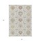 Homeroots 3' X 5' Ivory Brown And Gray Damask Washable Indoor Outdoor Area Rug 599424 - alternate 4