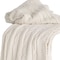 Homeroots Ivory Knitted 100% Cotton Throw Blanket 518769 - alternate 3