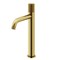 Vigo Apollo Button Operated Single-Hole Bathroom Vessel Faucet in Matte Brushed Gold VG03031MG - alternate 1