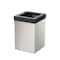 Gatco Modern Square 3 Gal. Wastebasket, Satin Nickel/Matte Black Lid 1914MX - alternate 1