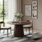 Homeroots 52" Brown Wood Pedestal Base Round Top Dining Table 720966 - alternate 2