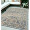 Homeroots 5' X 7' Blue and Orange Floral Medallion Stain Resistant Indoor Outdoor Area Rug 531513 - alternate 1