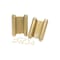 Trans Atlantic Co. 5 in. Bright Brass Double Acting Barrel Spring Square Corner Door Hinge with Fixed Pin - Pack of 2 DH-TAN5005-US3 - alternate 3