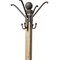 Homeroots 75in Black And Brown Solid Wood And Steel Twelve Hook Freestanding Coat Rack 376366 - alternate 5