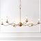 Jonathan Y Shana 35.5" 6-Light Grand Modern Transitional Adjustable Sculptural Wavy Arm Candle-Style Metal LED JYL9558B - alternate 3