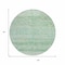 Homeroots 8' Artichoke Green And Beige Round Trellis Washable Indoor Outdoor Area Rug 616480 - alternate 3