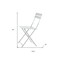 Homeroots Set of Two White Aluminum Outdoor Folding Dining Chairs 606526 - alternate 2