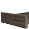 Homeroots Dark Brown Wood Full Bed Frame 488519 - alternate 4