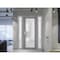 Vdomdoors Front Exterior Prehung FiberGlass Door Frosted Glass / Manux 8102 Grey Ash / 2 Sidelight Exterior W MANUX8102EXD-SS-W16+36+16 x H80-LH - alternate 3