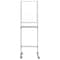 Mastervision Protector Glass Workstation Standing W/Trans (21.6''x28.3'') Wheels SUP3503 - alternate 1