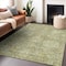 Homeroots 10' X 14' Sage And Green Damask Washable Indoor Outdoor Area Rug 603754 - alternate 3