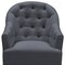 Homeroots 31" Dark Gray And Brown Linen Tufted Arm Chair 533972 - alternate 2