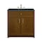 James Martin Vanities Bellshire 36" Single Vanity, Honey Oak w/ 3 CM Charcoal Soapstone Silestone Top 660-V36-HNO-3CSP - alternate 1