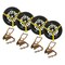 Mytee Products 4Pk Car Tire Tie Down Ratchet Lasso Straps w/ Chain Extension 3,335 # WLL 2inx12ft, 4PK RST-212SMCEx4 - alternate 1