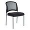 Office Star Products ProGrid Titanium & Black Visitors Chair, Straight Legs, Freeflex Coal 86724R-30 - alternate 1