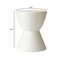 Leisuremod Loft Modern Fiberstone Hourglass Side Table, Weather-Resistant, Fully Assembled LST14W - alternate 4