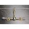 Kingston Brass Two-Handle Wall Mount Bridge Kitchen Faucet, Polished Brass KS2442WLL - alternate 2