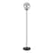 Homeroots 66" Black Floor Lamp With Gold Mercury Glass Globe 523358 - alternate 1