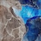 Homeroots 2' X 3' Blue Abstract Washable Non Skid Indoor Outdoor Area Rug 559649 - alternate 4