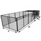 K9 Kennel Store K9 Kennel Castle With 8ft X 24ft X 5ft Tall Run and Metal Cover Basic B5T8X24KC - alternate 1