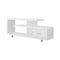 Homeroots 60in White Open Shelving TV Stand 332883 - alternate 1