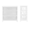 Alaterre Furniture Coventry Over Toilet Open Storage Shelf, Bath Storage Shelf ANCT736WH - alternate 4
