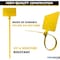 Kable Kontrol Identification & Tamper Proof Cable Zip Ties, 9 in L, Yellow, Nylon Co-polymer, 80 lbs Strength CTWO-9-100-YW - alternate 3