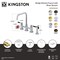 Kingston Brass Bridge Kitchen Faucet with Brass Sprayer, Polished Nickel KS8286DKLBS - alternate 4