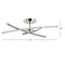 Jonathan Y Crucis 31.5 in. Modern Metal Integrated LED Semi Flush Mount, Chrome JYL7031A - alternate 4