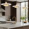 Z-Lite Ludo Matte White + Modern Gold 1 Light Pendant 829P16-MW-MGLD-LED - alternate 3