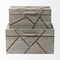 Homeroots 11" Gray Solid Wood Box With Lid 392584 - alternate 5