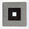 Homeroots Brown & Gray Square Ribbed Minimalistic Wall Art 274774 - alternate 3