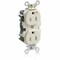 Leviton Straight Blade Receptacle, 5-15R, 15 A, 125V AC, Flush Mount, Isolated Ground M5262-IGT - alternate 1