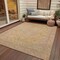 Homeroots 3' X 5' Wheat And Gold Medallion Washable Indoor Outdoor Area Rug 616298 - alternate 3