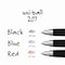 Uni-Ball Signo 207 Gel Pen, Retractable, Fine 0.5 mm, Black Ink, Smoke/Black Barrel, 4PK 61270 - alternate 4