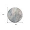 Homeroots 8' Round Ivory Round Abstract Washable Non Skid Indoor Outdoor Area Rug 559582 - alternate 4