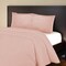 Homeroots Blush King Cotton Blend 1000 Thread Count Washable Duvet Cover Set 528114 - alternate 1