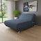 Homeroots Blue Jeans and Blue Full Adjustable Upholstered Polyester No Bed Frame with Mattress 483979 - alternate 3
