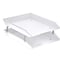 Acrimet Facility 2 Tier Letter Tray Front Load Letter Size Desktop File Organizer Plastic White 263.BO - alternate 1