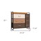 Homeroots 32" Brown Steel and Fabric Seven Drawer Dresser 484686 - alternate 3