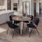Regency Round Kahlo Breakroom Table W/ 4 M Stack Chairs, 48 in W, 48 in L, Noble Oak TPL48RNDNOCM47BK - alternate 3