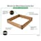 Miracle-Gro 4 x 4 x 1 ft Wrangler Brown/Cedar Wood Raised Garden Bed MGWRBG4410 - alternate 6