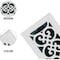 Sierra Grates 4 in. H X 14 in. W Powder Coat Steel, White Floor Register VIC414-WHT - alternate 4