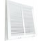 Sierra Grates 14 in x 14 in Filtered Return Air Grille, 1-Way 45 Degree Louvered, Steel, White RAF1414 - alternate 1