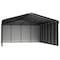 Arrow Storage Products 20 x 29 x 9 ft Charcoal Steel Carport with 3 Wall Kits CPHC202909ECL3 - alternate 1